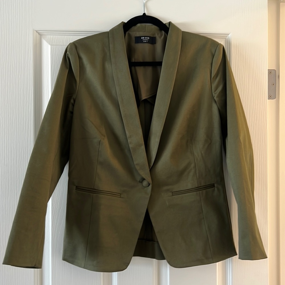 NWOT Sustainable Brass Blazer